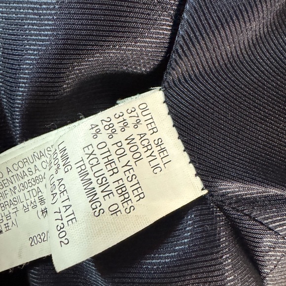 Zara Wool Blend Blazer With Elbow Patches Size Large - Picture 6 of 9